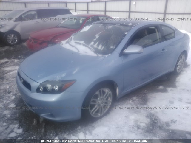 JTKDE167980246854 - 2008 TOYOTA SCION TC ღია ლურჯი ფოტო 2