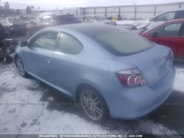 JTKDE167980246854 - 2008 TOYOTA SCION TC ღია ლურჯი ფოტო 3