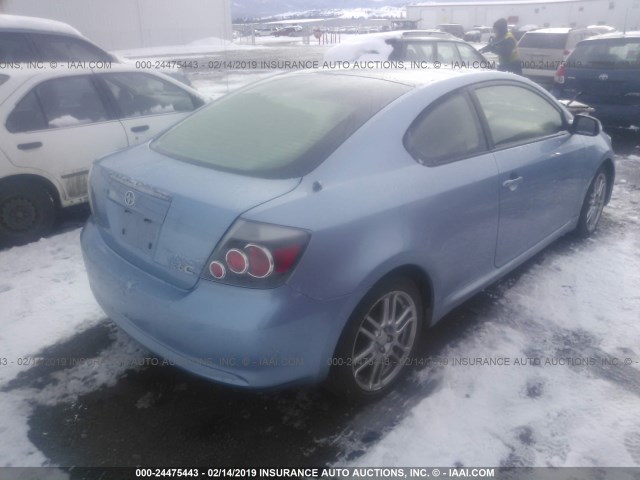 JTKDE167980246854 - 2008 TOYOTA SCION TC ღია ლურჯი ფოტო 4