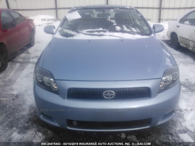 JTKDE167980246854 - 2008 TOYOTA SCION TC ღია ლურჯი ფოტო 6