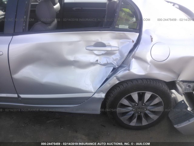 2HGFA16949H321083 - 2009 HONDA CIVIC EXL ვერცხლისფერი ფოტო 6