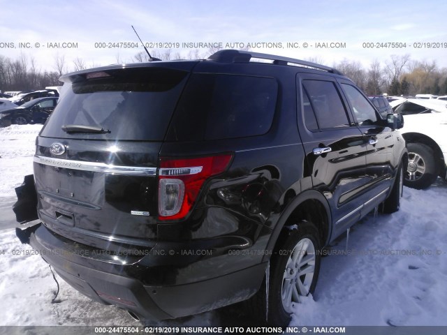 1FM5K8D82FGB29951 - 2015 FORD EXPLORER XLT BLACK photo 4