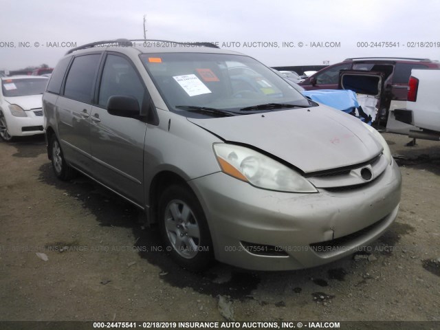 5TDZA23C06S585917 - 2006 TOYOTA SIENNA CE/LE GOLD photo 1