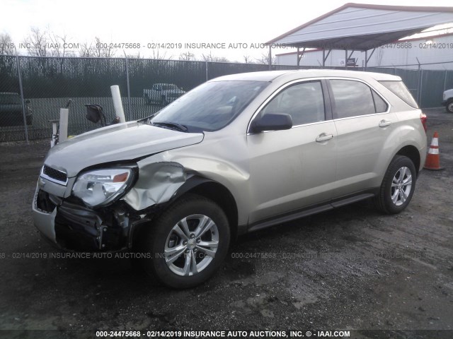2GNALAEK0F1158774 - 2015 CHEVROLET EQUINOX LS Bej foto 2