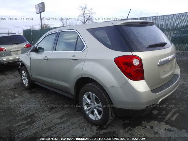 2GNALAEK0F1158774 - 2015 CHEVROLET EQUINOX LS Bej foto 3