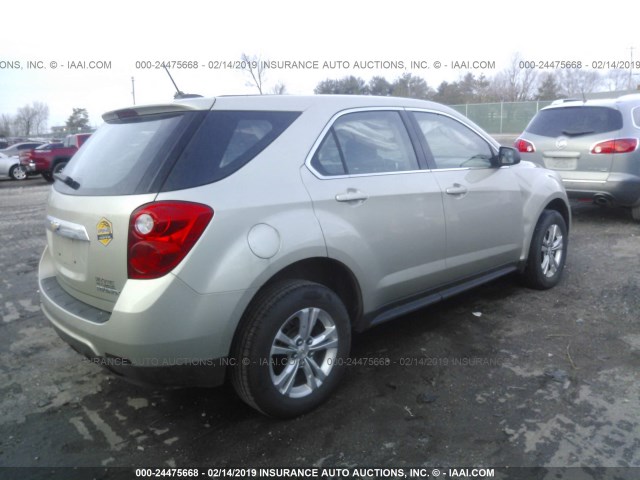 2GNALAEK0F1158774 - 2015 CHEVROLET EQUINOX LS Bej foto 4