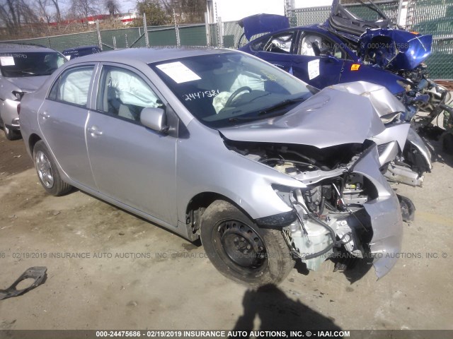 2T1BU4EE9AC487439 - 2010 TOYOTA COROLLA S/LE/XLE SILVER photo 1