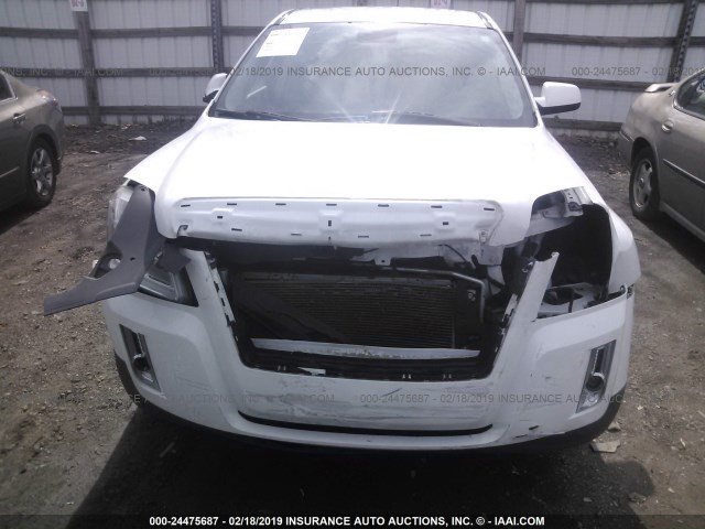 2GKALMEK0D6226392 - 2013 GMC TERRAIN SLE WHITE photo 6