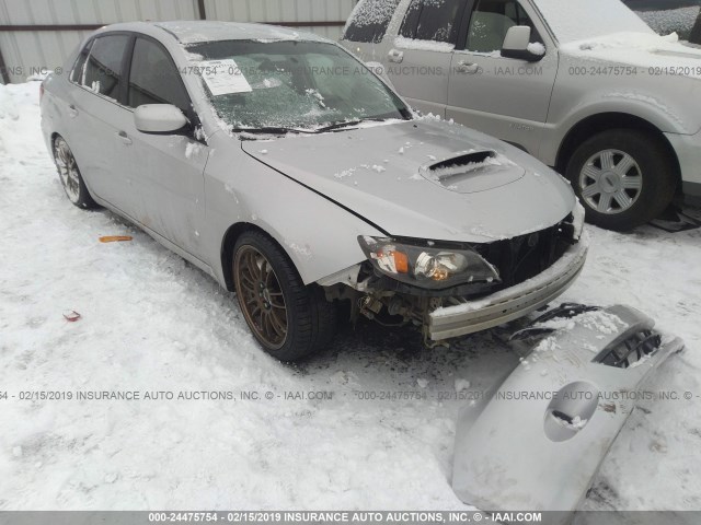 JF1GE74638G517521 - 2008 SUBARU IMPREZA WRX SILVER photo 1