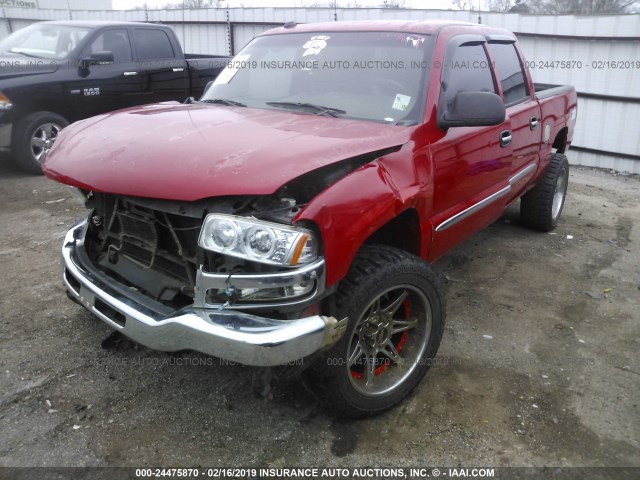 2GTEK13T841291546 - 2004 GMC NEW SIERRA K1500 RED photo 2