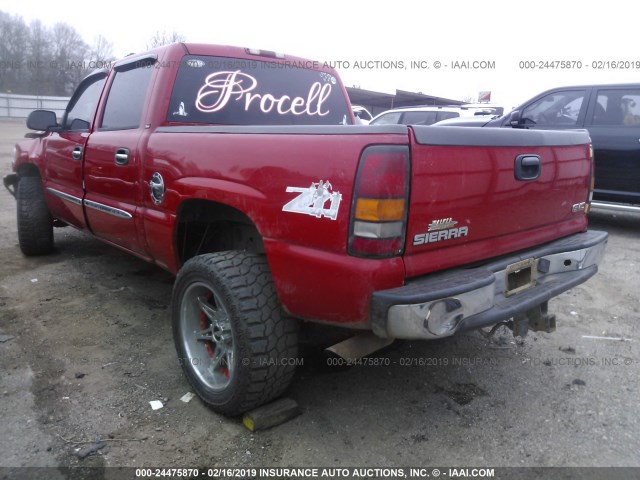 2GTEK13T841291546 - 2004 GMC NEW SIERRA K1500 RED photo 3