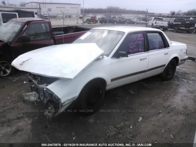 1G4AG554XS6417243 - 1995 BUICK CENTURY SPECIAL WHITE photo 2