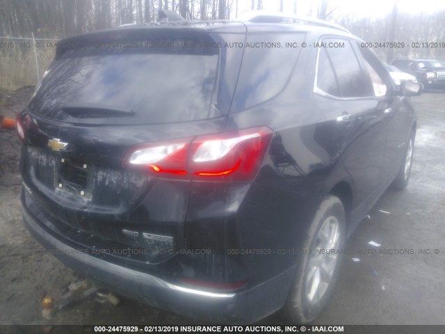 2GNAXVEV5J6121706 - 2018 CHEVROLET EQUINOX PREMIER BLACK photo 4