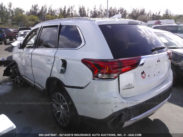 JA4AD3A3XHZ000866 - 2017 MITSUBISHI OUTLANDER SE/SEL WHITE photo 3