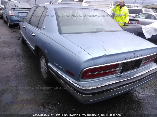 1G4CW53L1M1676886 - 1991 BUICK PARK AVENUE  BLUE photo 3