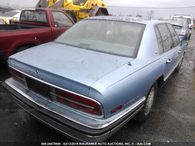 1G4CW53L1M1676886 - 1991 BUICK PARK AVENUE  BLUE photo 4