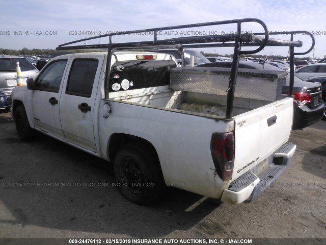 1GCCS138858268947 - 2005 CHEVROLET COLORADO WHITE photo 3