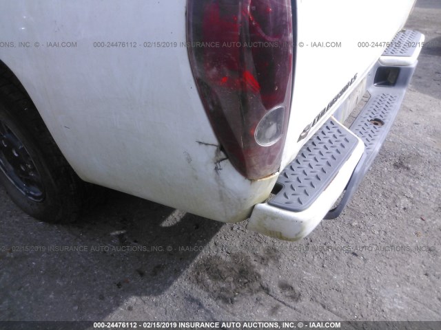 1GCCS138858268947 - 2005 CHEVROLET COLORADO WHITE photo 6