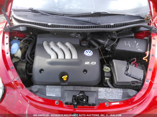 3VWBB61C4WM037263 - 1998 VOLKSWAGEN NEW BEETLE Rot Foto 10