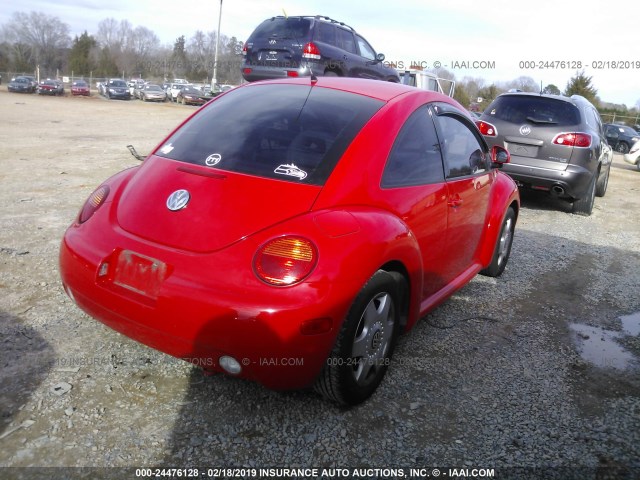 3VWBB61C4WM037263 - 1998 VOLKSWAGEN NEW BEETLE Rot Foto 4