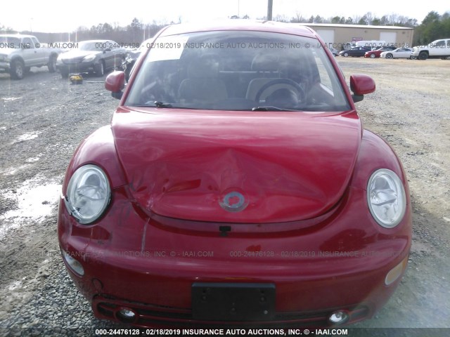3VWBB61C4WM037263 - 1998 VOLKSWAGEN NEW BEETLE Rot Foto 6