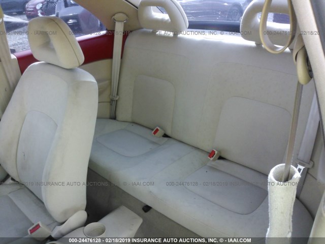 3VWBB61C4WM037263 - 1998 VOLKSWAGEN NEW BEETLE Rot Foto 8