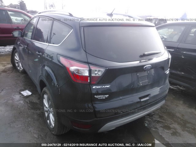 1FMCU0JD8HUD73256 - 2017 FORD ESCAPE TITANIUM BLACK photo 3