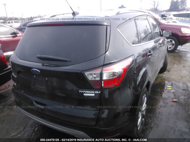 1FMCU0JD8HUD73256 - 2017 FORD ESCAPE TITANIUM BLACK photo 4