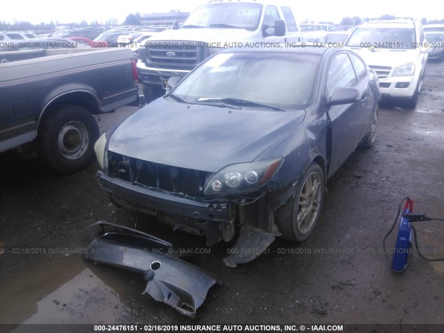 JTKDE167280274768 - 2008 TOYOTA SCION TC ნაცრისფერი ფოტო 2