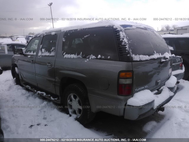 1GKFK66U35J201141 - 2005 GMC YUKON XL DENALI TAN photo 3