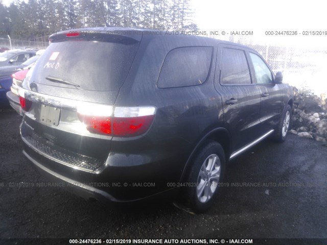 1C4RDHAG2DC637238 - 2013 DODGE DURANGO SXT BLACK photo 4