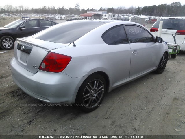 JTKDE177050033236 - 2005 TOYOTA SCION TC 银色 照片 4