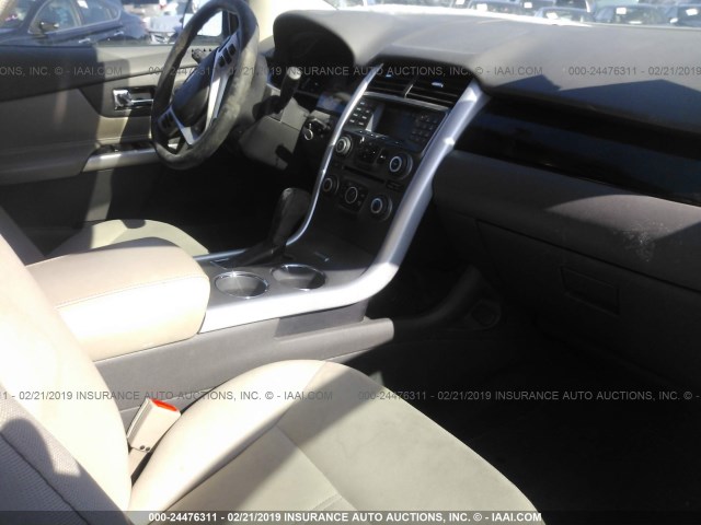 2FMDK3G99DBA04369 - 2013 FORD EDGE SE SILVER photo 5