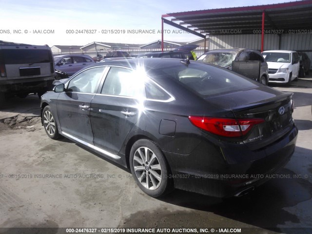 5NPE34AF3GH432862 - 2016 HYUNDAI SONATA SPORT/LIMITED BLACK photo 3