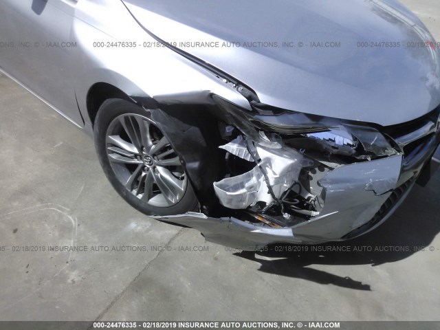 4T1BF1FK1GU177886 - 2016 TOYOTA CAMRY LE/XLE/SE/XSE SILVER photo 6
