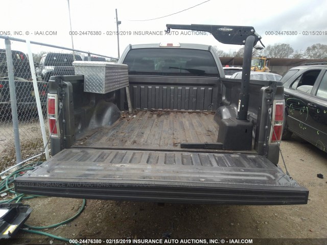 1FTFX1CF8DFD52824 - 2013 FORD F150 SUPER CAB GRAY photo 8