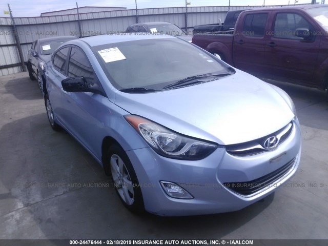 KMHDH4AE5DU666227 - 2013 HYUNDAI ELANTRA GLS/LIMITED Light Blue photo 1