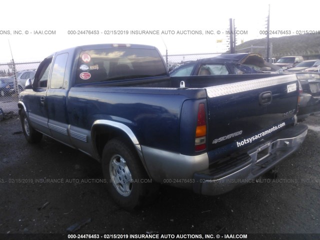 2GCEC19T7Y1193683 - 2000 CHEVROLET SILVERADO C1500 BLUE photo 3