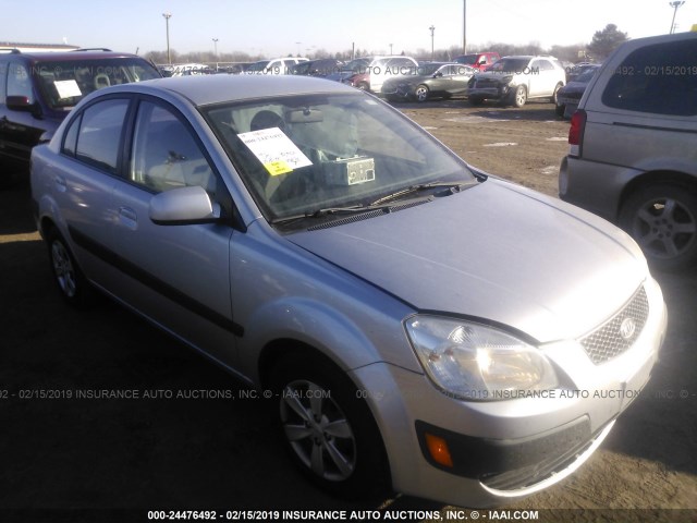 KNADE223596451437 - 2009 KIA RIO LX/SX SILVER photo 1