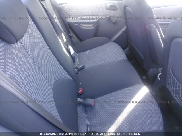 KNADE223596451437 - 2009 KIA RIO LX/SX SILVER photo 8