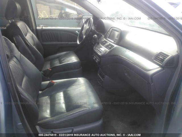 5FNRL38706B104659 - 2006 HONDA ODYSSEY EXL BLUE photo 5