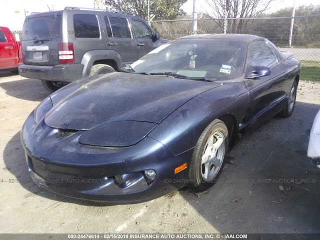 2G2FS22K922107472 - 2002 PONTIAC FIREBIRD BLUE photo 2