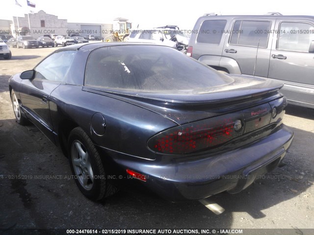 2G2FS22K922107472 - 2002 PONTIAC FIREBIRD BLUE photo 3