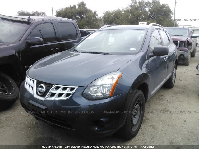 JN8AS5MT9FW661584 - 2015 NISSAN ROGUE SELECT S BLUE photo 2