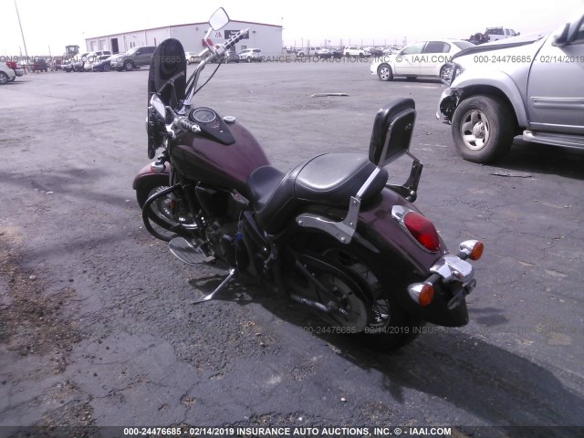 JKAVN2D109A033796 - 2009 KAWASAKI VN900 D BURGUNDY photo 3