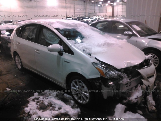 JTDZN3EU2EJ005496 - 2014 TOYOTA PRIUS V WHITE photo 1