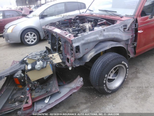 1FTCR10A7KUC69741 - 1989 FORD RANGER RED photo 6