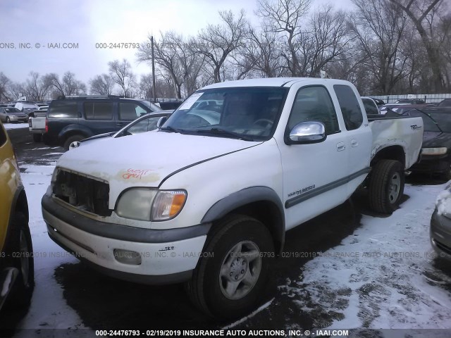 5TBRT341X1S148327 - 2001 TOYOTA TUNDRA ACCESS CAB/ACCESS CAB SR5 WHITE photo 2