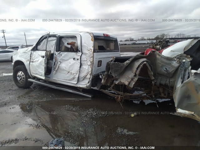 3C63RRML7GG128454 - 2016 RAM 3500 LARAMIE WHITE photo 3