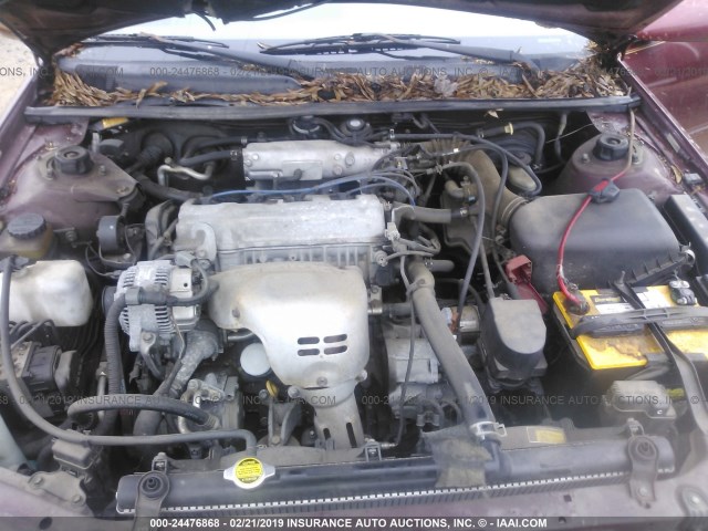 4T1BG22K3XU398933 - 1999 TOYOTA CAMRY CE/LE/XLE 勃艮第红 照片 10